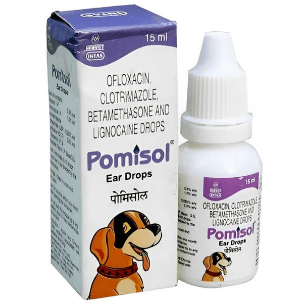 Pomisol Ear Drop for Dogs & Cats – Ear Infection Treatment Guide India