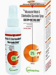 Dermichlor Antifungal Spray for Dogs & Cats | Skin Care Spray 100 ml