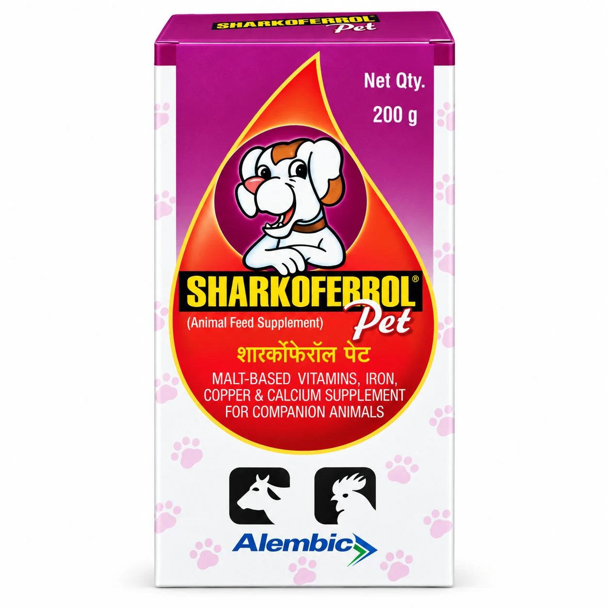 Alembic Sharkoferrol Pet Syrup Nutritional & Hematinic Supplement for Dogs & Cats