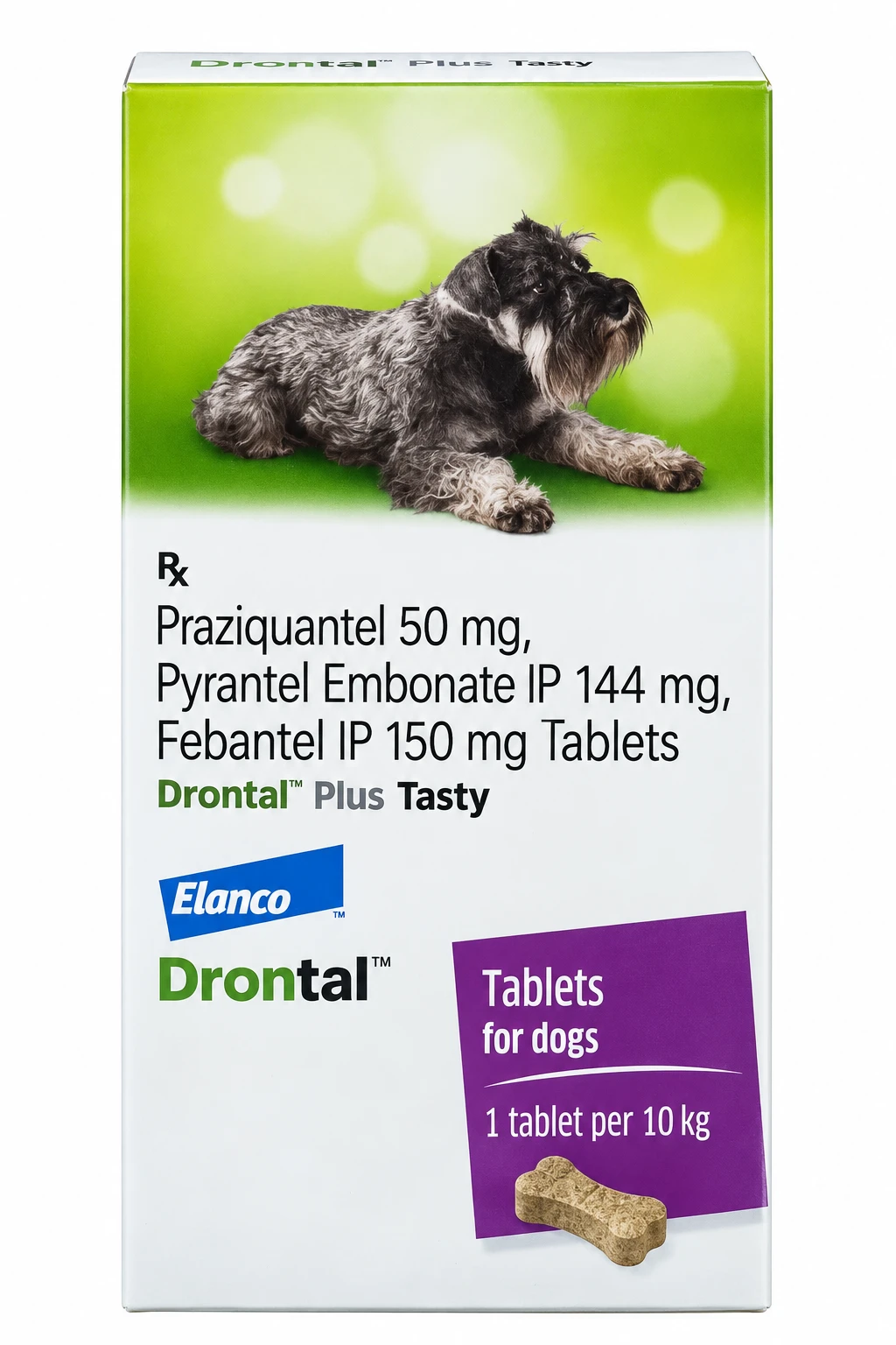 Elanco Drontal Plus Tasty Deworming Tablets for Dogs - 1 Tablet