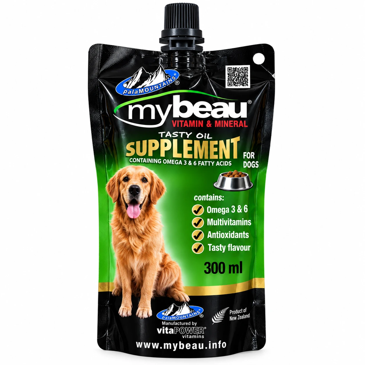 Mybeau Vitamin & Mineral Tasty Oil Supplement for Dogs
