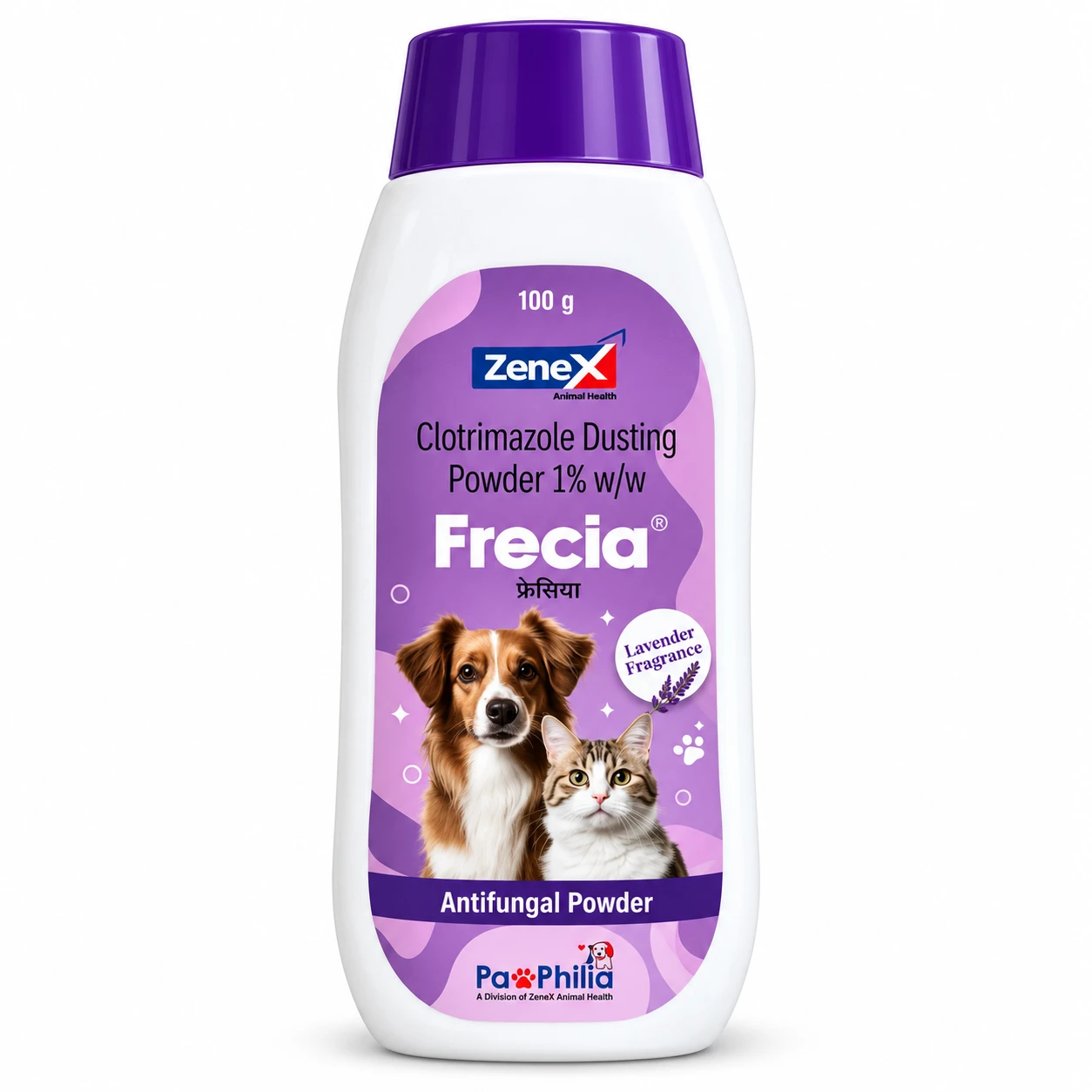 Zenex Frecia Antifungal Powder 100gm (Clotrimazole 1% w/w)