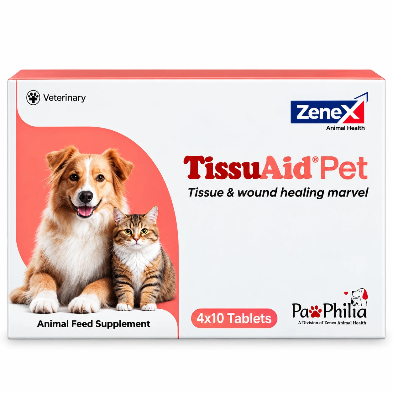 Zenex TissuAid Pet Tablets for Dogs & Cats (Tissue & Wound Healing Marvel)